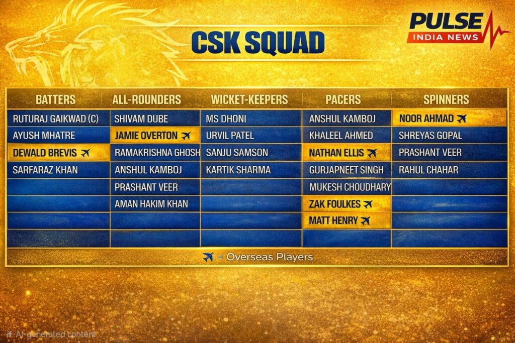 csk squad