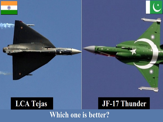 lca tejas vs jf 17 thunder