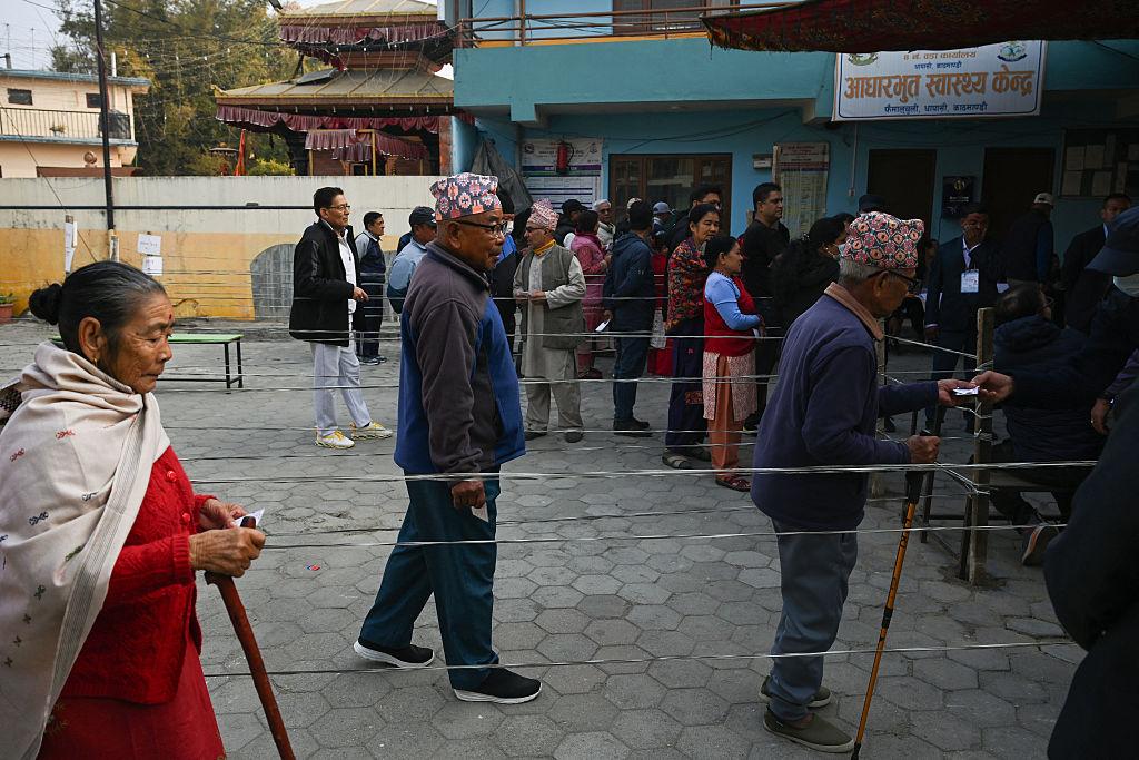 Nepal Election Results 2026: Vote Counting Begins, New Political Shift Expected Nepal election voters standing in line polling station
