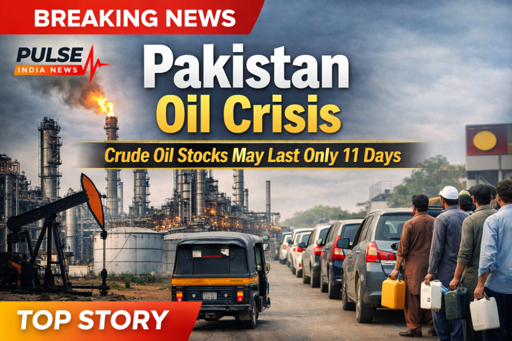 Pakistan Faces Severe Fuel Crisis: Crude Oil Reserves May Last Only 11 Days Pakistan oil crisis 2026 fuel shortage refinery queues crude oil stocks 11 days