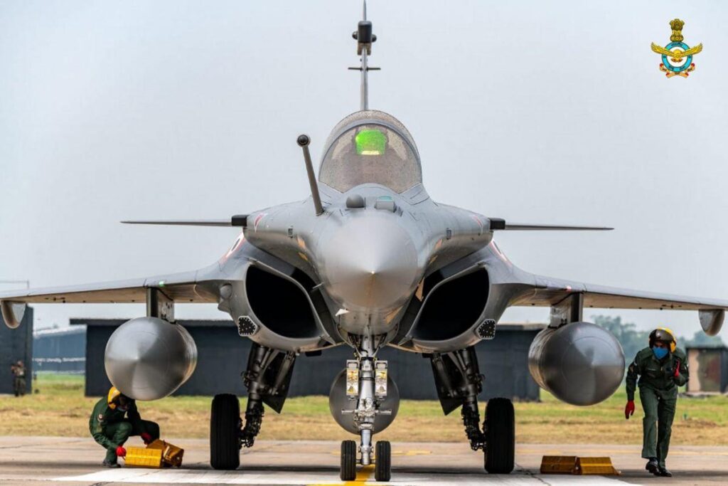 Indian Air Force Rafale fighter jet during operation