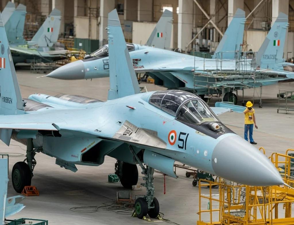 HAL Su-30MKI fighter jet production facility in India