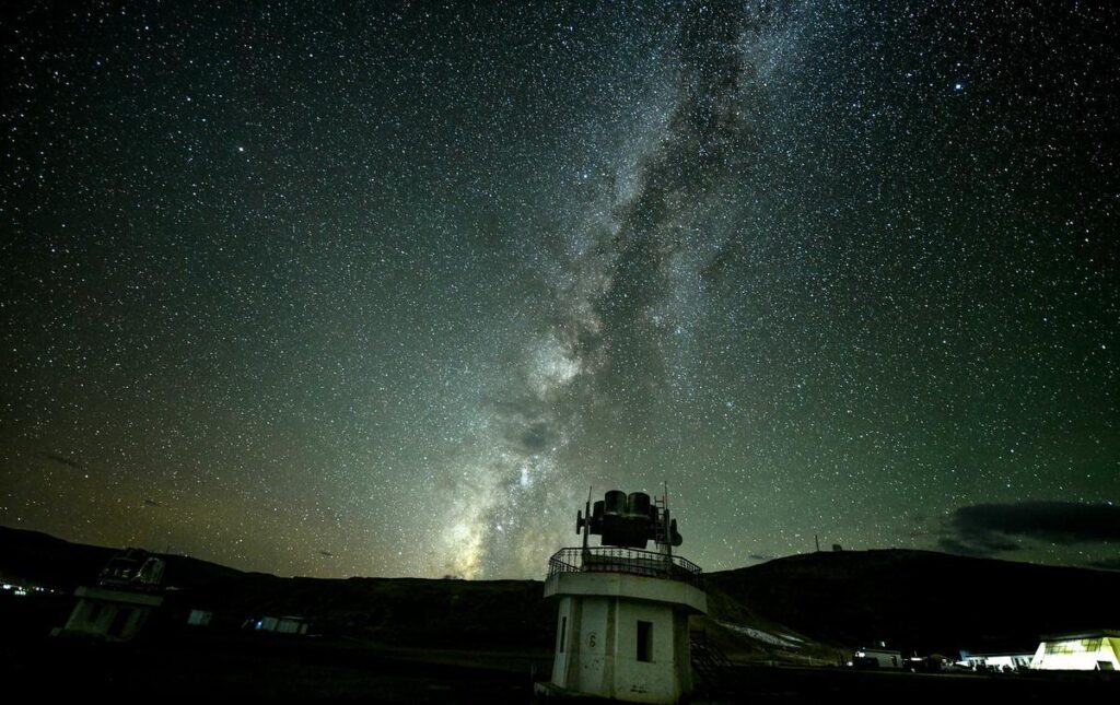 Himalayan Chandra Telescope Hanle Ladakh Milky Way night sky observatory
