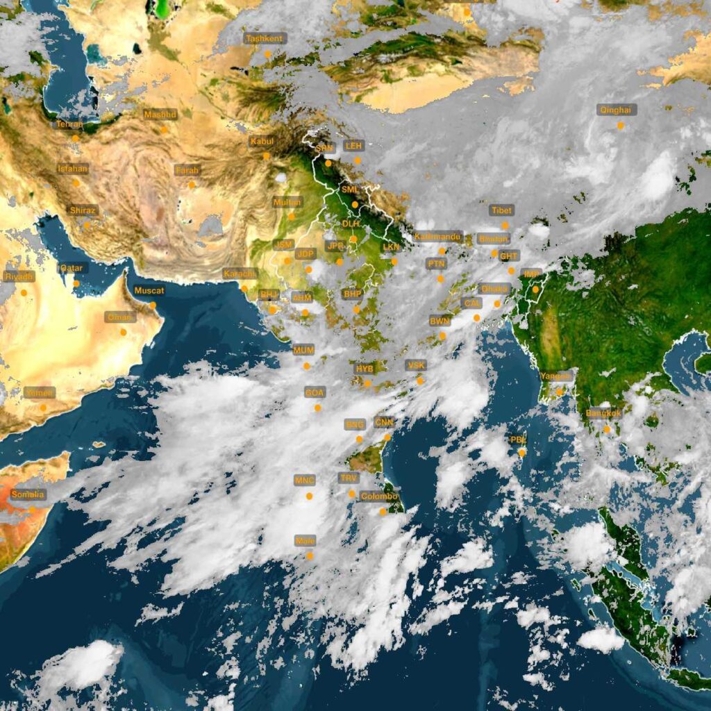 India monsoon forecast graphic showing rainfall outlook