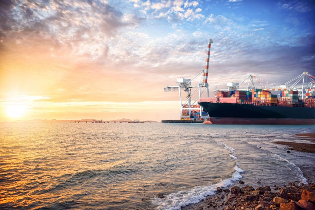 Pakistan vs India rice export competition with basmati fields and cargo ships