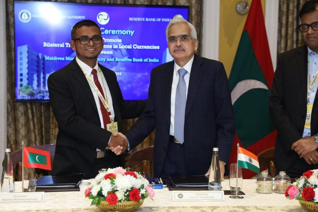 Explainer infographic showing how the SAARC Currency Swap Framework operates between India and neighbouring countries.