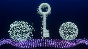 India quantum communication network visualization showing secure data transmission using photons