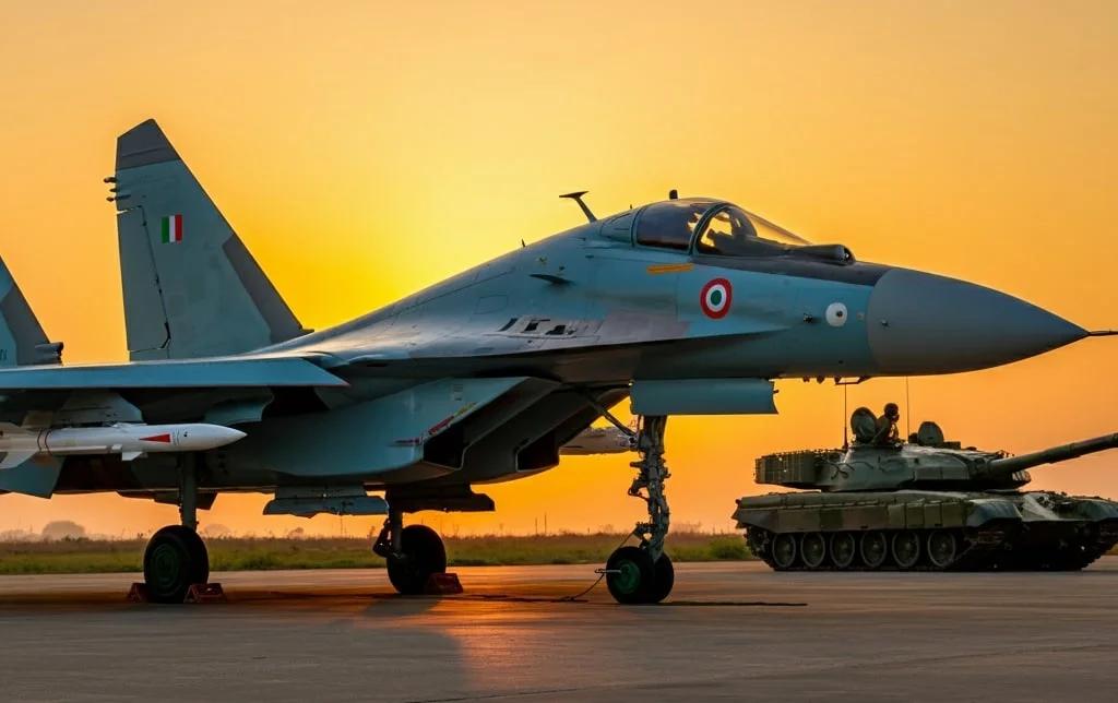 Indian military equipment of Russian origin including Su-30MKI and S-400 systems