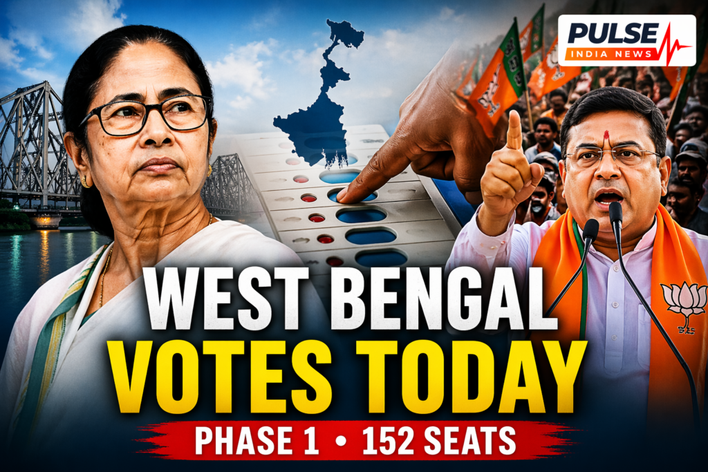 West Bengal elections 2026 phase 1 voting Mamata Banerjee BJP leaders EVM polling image