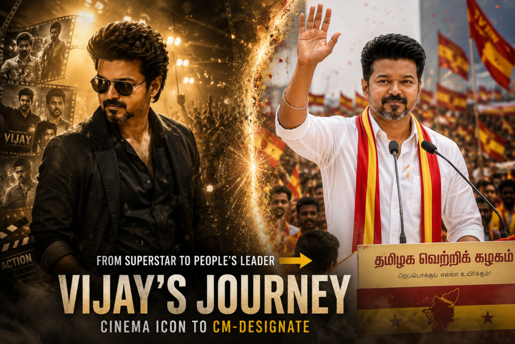 Vijay’s transformation from Tamil cinema superstar to Chief Minister