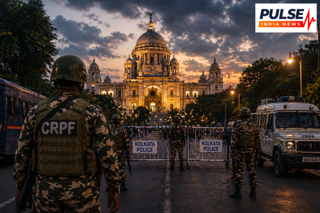 CRPF security deployment in Kolkata ahead of West Bengal election results 2026