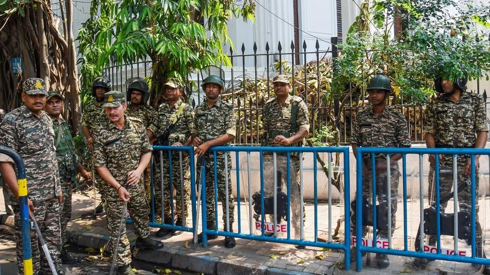 West Bengal election 2026 security forces deployed across Kolkata ahead of results