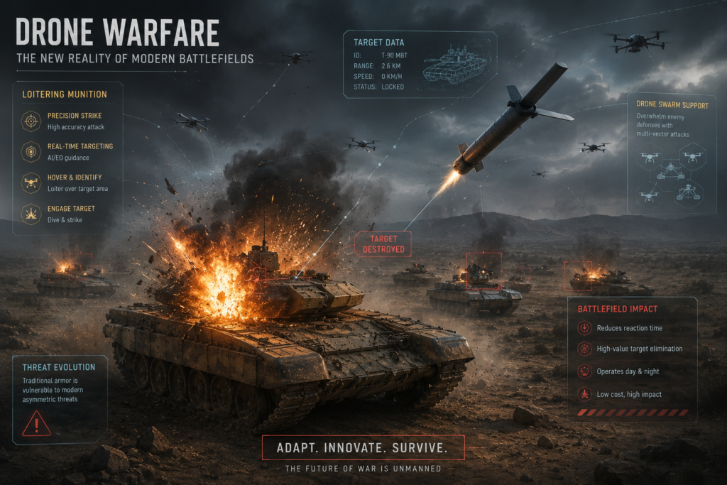 Modern drone warfare changing the future of armoured combat