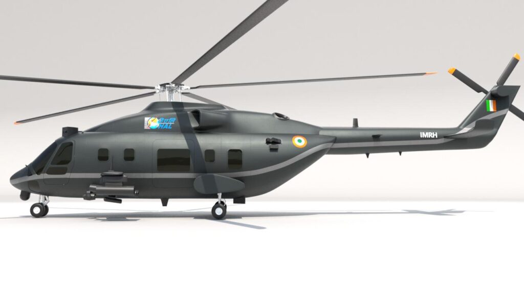 India IMRH helicopter concept by HAL flying in high altitude mountains