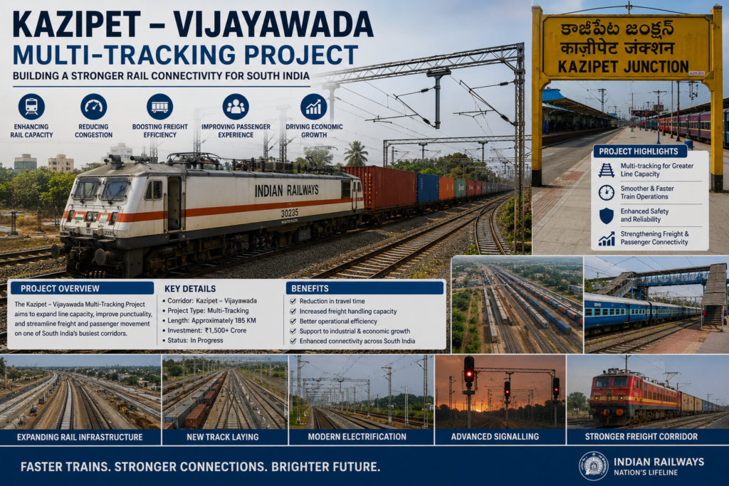 Kazipet railway expansion and multi-tracking project launched in Telangana