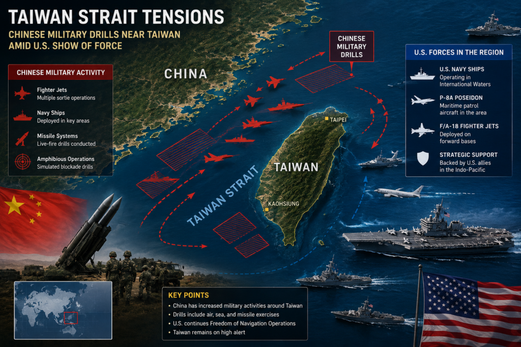 Taiwan Strait tensions between China and the United States