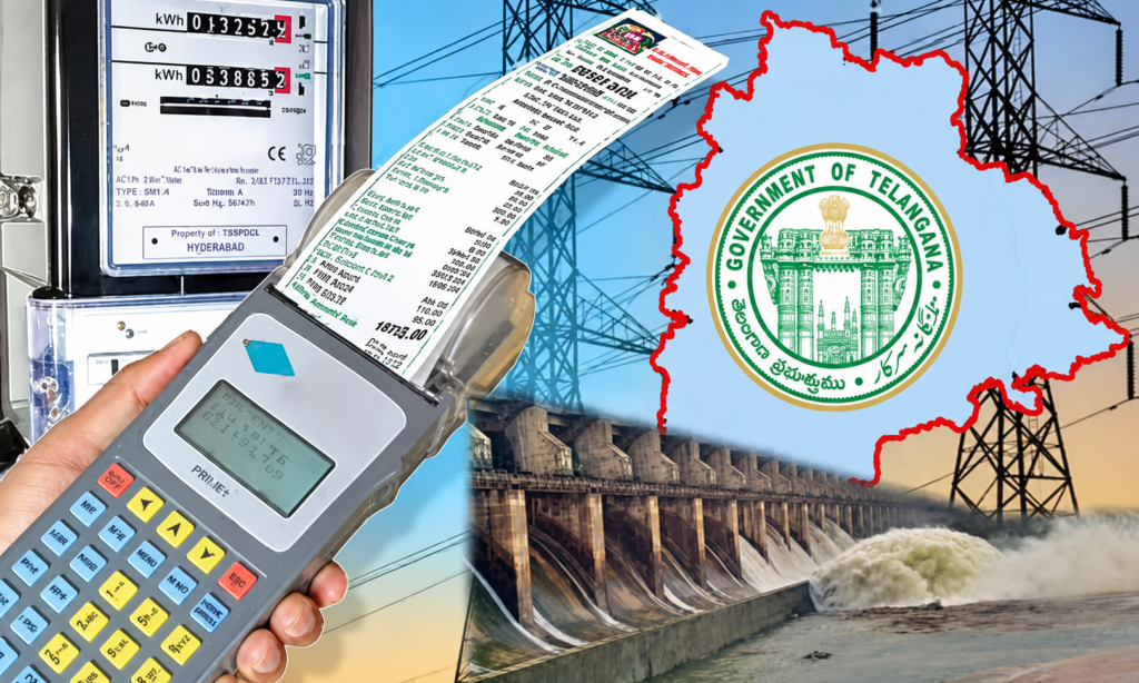 Telangana Proposes Monthly Fuel Adjustment Charges Amid Rising DISCOM Losses Electricity meter and rising power bill representing Telangana’s proposed monthly fuel adjustment charges.