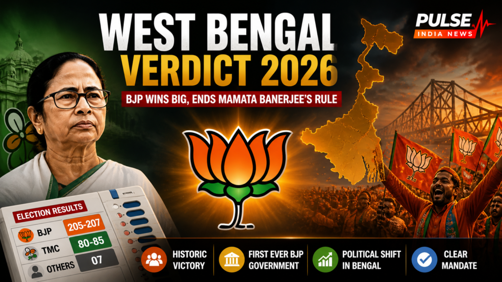 West Bengal Election Results 2026 BJP victory ending Mamata Banerjee rule