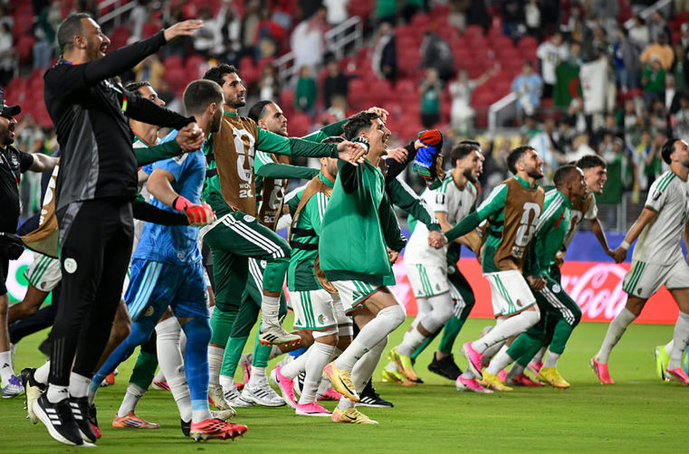Algeria players celebrate after defeating Jordan in FIFA World Cup 2026