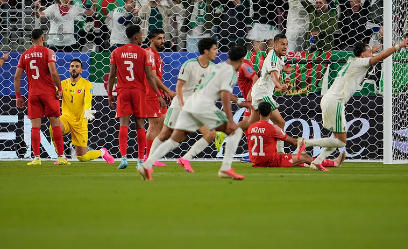 Algeria players celebrate after Amine Gouiri goal against Jordan in FIFA World Cup 2026