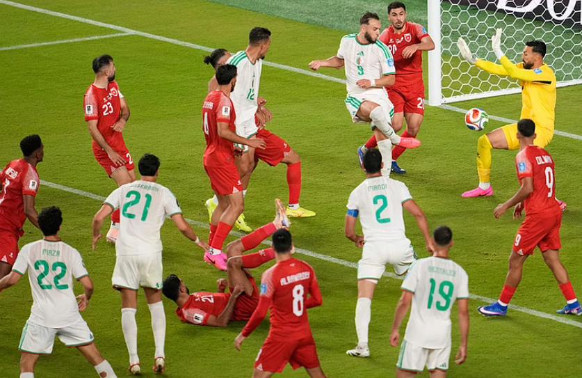 Amine Gouiri scores Algeria second goal against Jordan in FIFA World Cup 2026