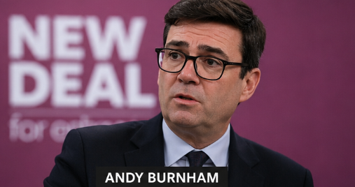 UK Prime Minister Keir Starmer Announces Resignation Amid Growing Pressure Within Labour Party Andy Burnham speaking during a political event as speculation grows over the next UK Prime Minister following Keir Starmer