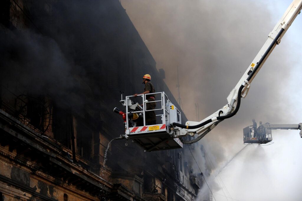 Fire at government building in Alipore Kolkata where EVMs were reportedly stored