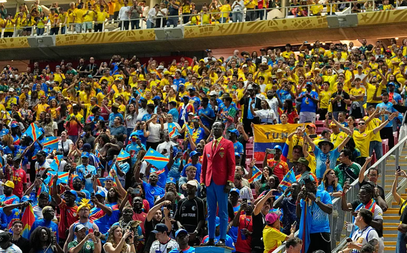 DR Congo supporters cheer before Colombia vs DR Congo FIFA World Cup 2026 match