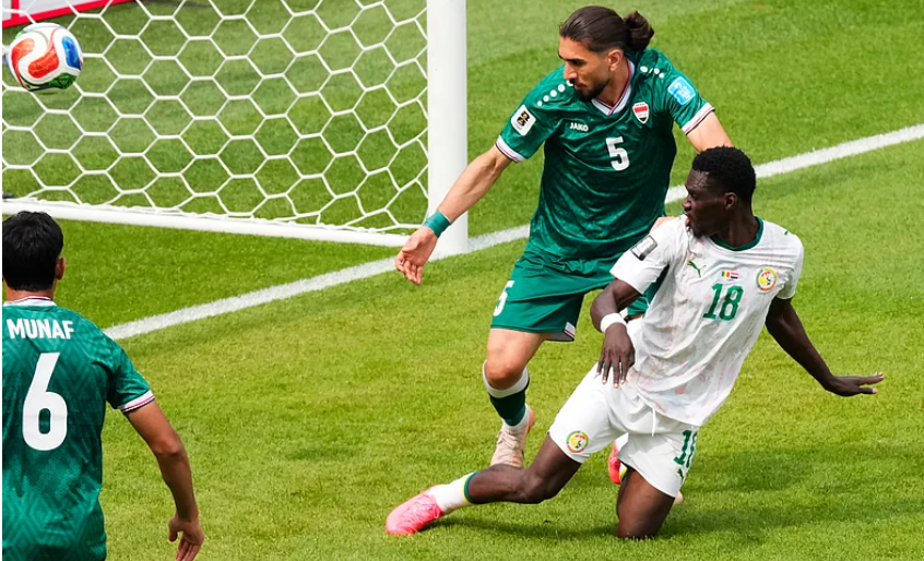 Ismaila Sarr scores for Senegal against Iraq during FIFA World Cup 2026 Group I match