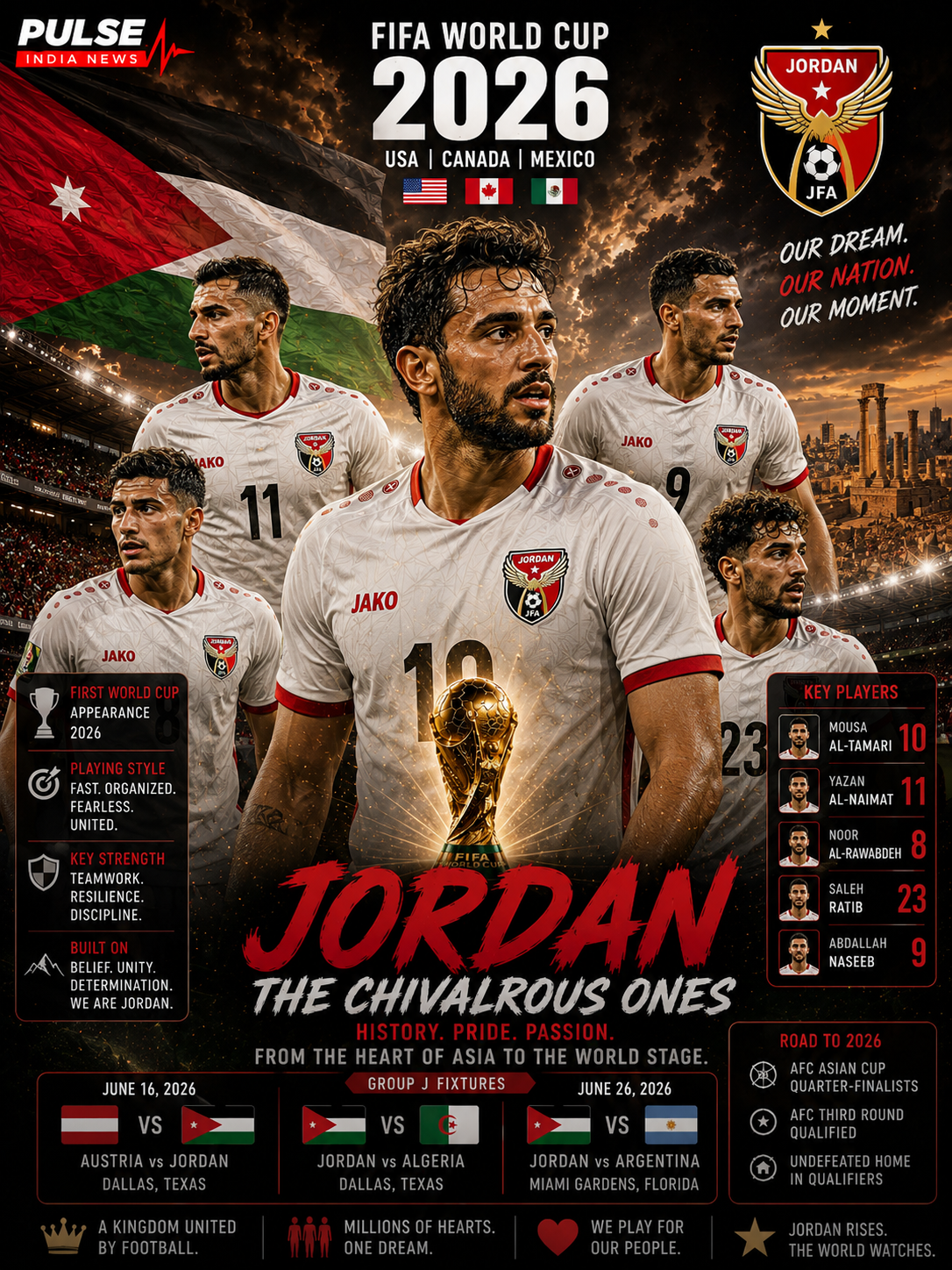 Jordan national football team FIFA World Cup 2026 Group J analysis