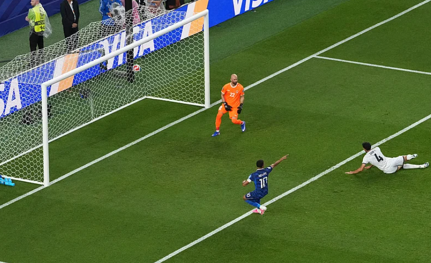 Kylian Mbappe celebrates after scoring for France against Iraq in FIFA World Cup 2026