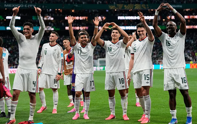 Mexico players celebrate after defeating Czechia in FIFA World Cup 2026