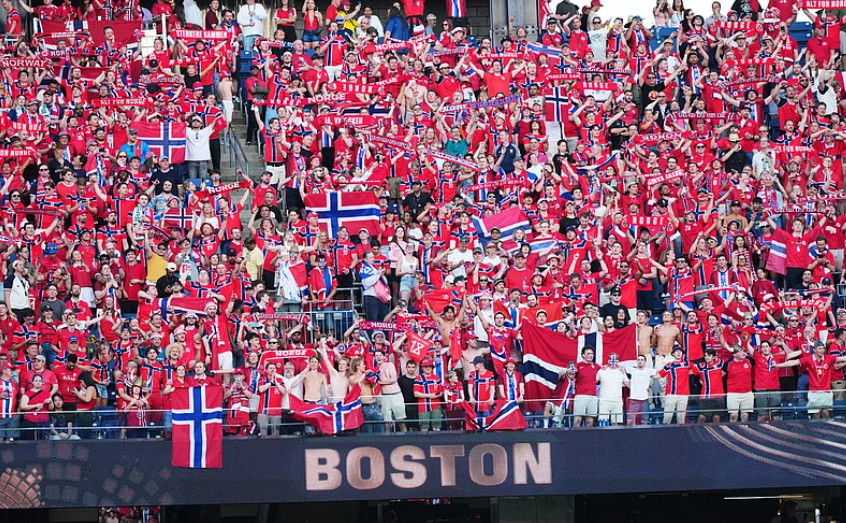 Norway fans celebrate during FIFA World Cup 2026