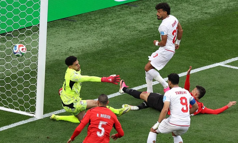 Ramin Rezaeian scores Iran equaliser against Egypt in FIFA World Cup 2026 Group G