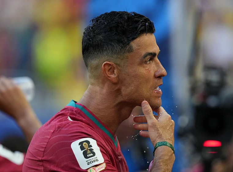 Cristiano Ronaldo prepares before Colombia vs Portugal FIFA World Cup 2026 Group K match