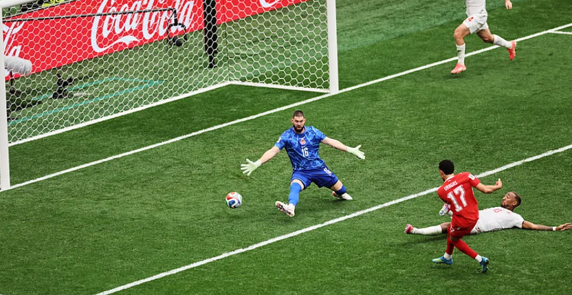 Ruben Vargas scores against Canada