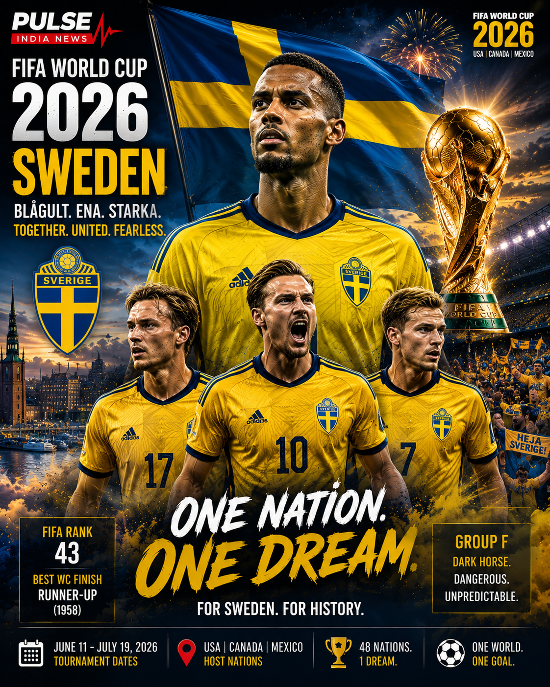 Sweden national football team FIFA World Cup 2026 Group F analysis