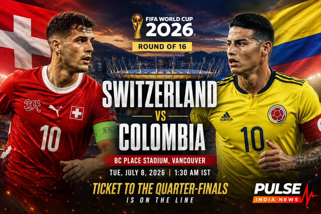 Switzerland vs Colombia Preview: Lineups, Tactical Analysis and Prediction – FIFA World Cup 2026 Switzerland vs Colombia FIFA World Cup 2026 Round of 16 cinematic featured image with Swiss and Colombian players