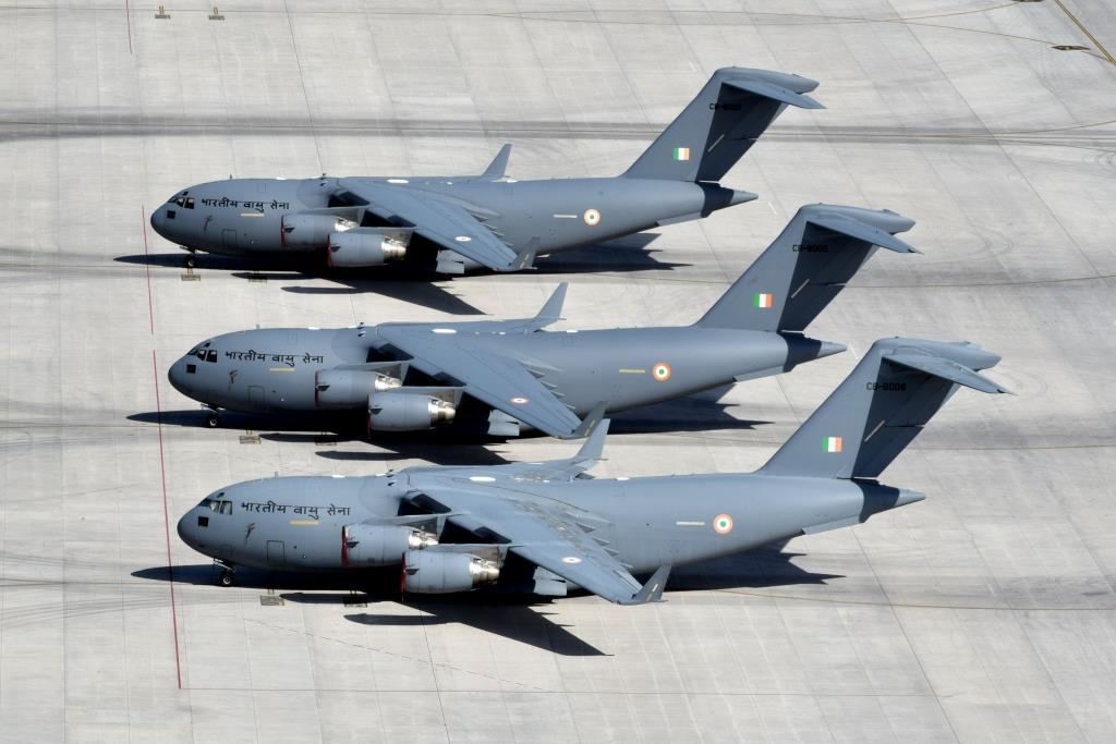 Indian Air Force C-17 Globemaster III heavy transport aircraft