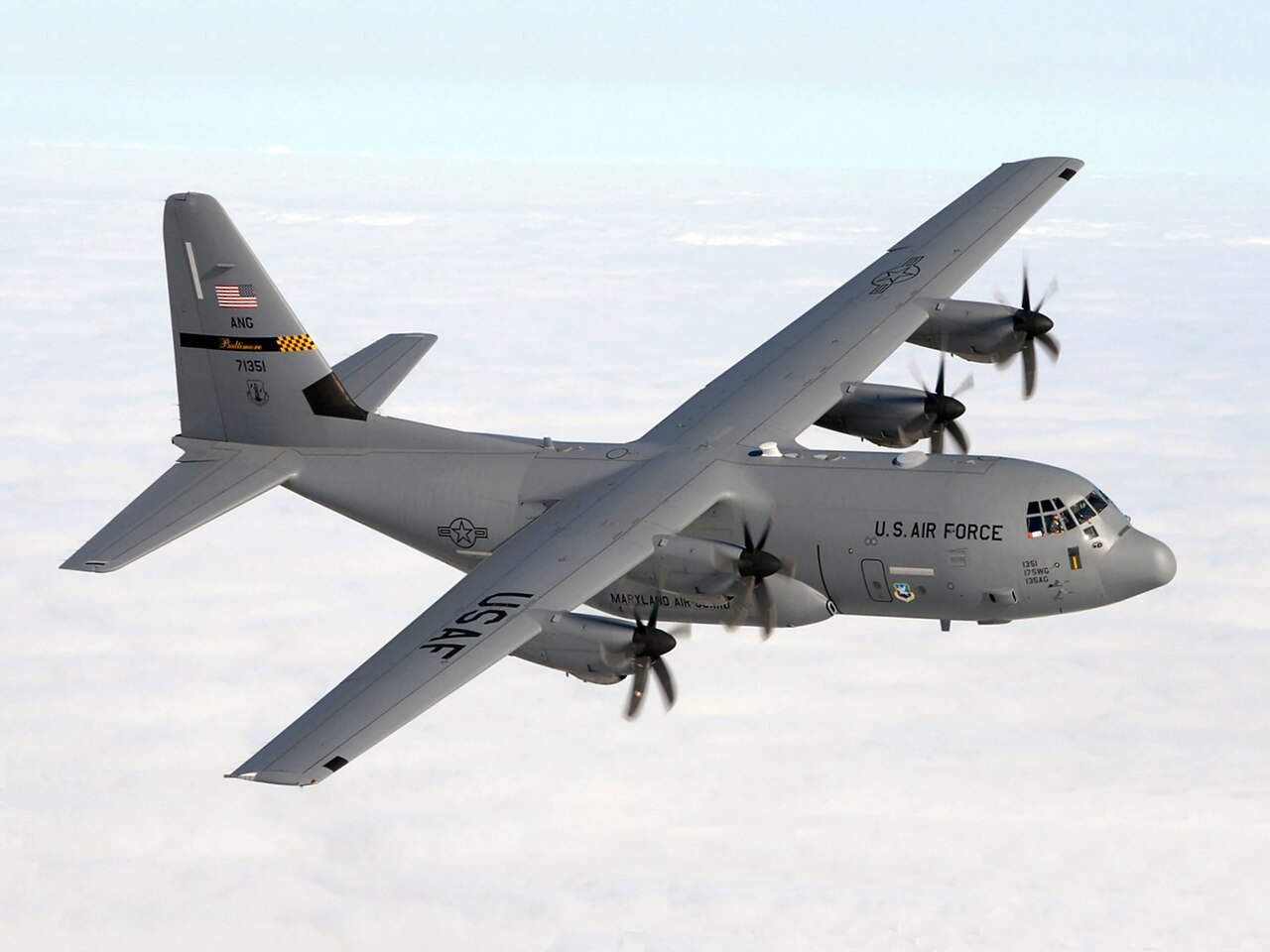 Lockheed Martin C-130J Super Hercules military transport aircraft