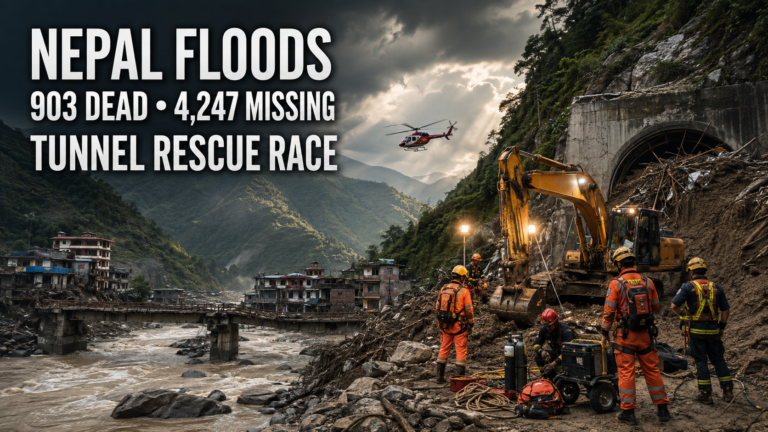 Pulse India News – Latest Breaking News from India & World Nepal flood tunnel rescue operation as death toll reaches 903 and 4,247 people remain missing