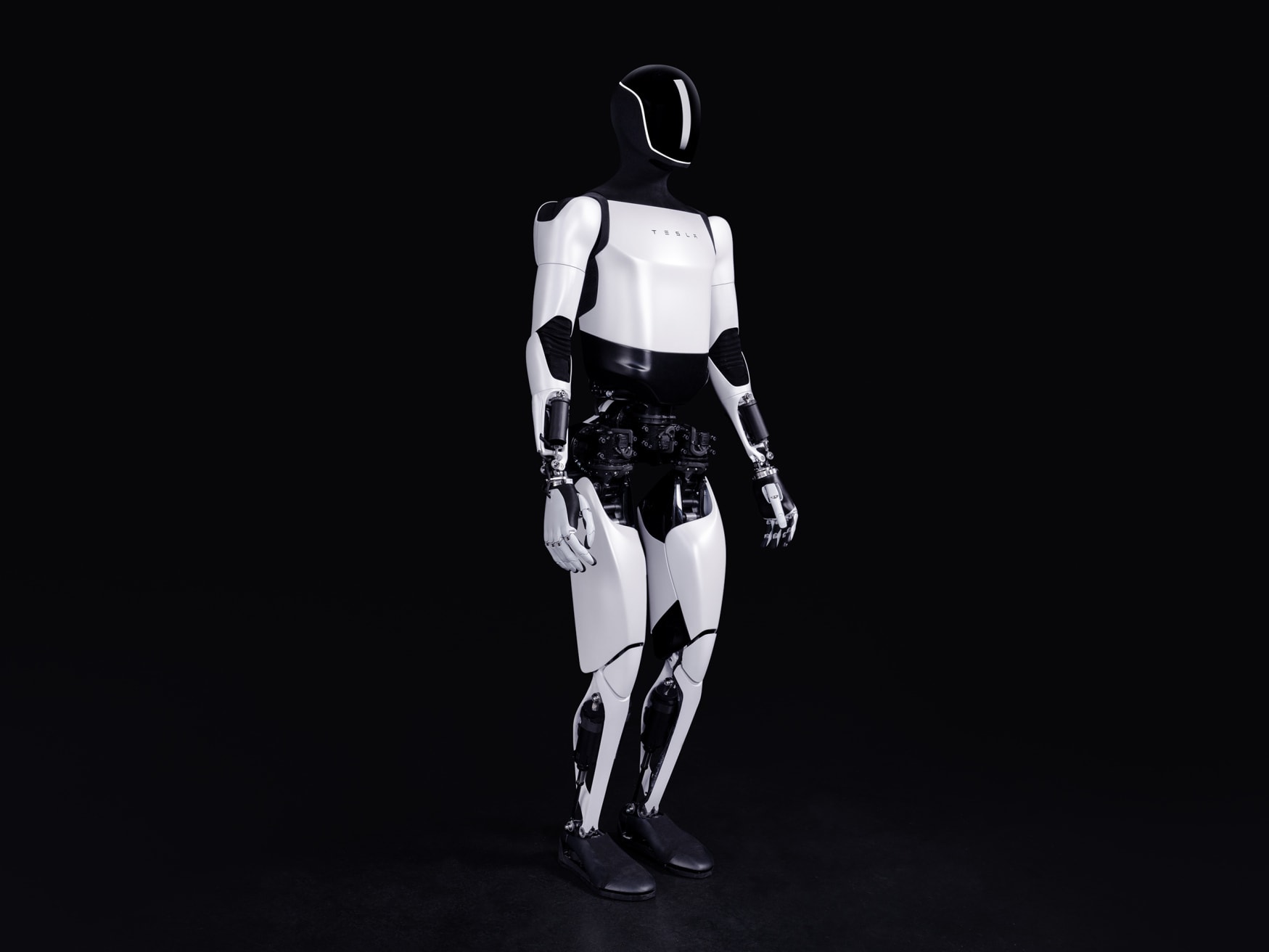 Tesla Optimus humanoid robot designed to use advanced artificial intelligence computing hardware